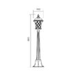 Stalp exterior IP23 negru patinat auriu sticla efect bule aer, Bremen 9961 Smarter
