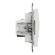 Priza date dubla RJ45 Cat.6 UTP alba Sedna Design, Schneider Electric SDD111462