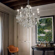 Candelabru clasic argintiu cristale 8xE14/40W, Gioconda SP8 044934 Ideal Lux