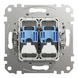 Priza date dubla RJ45 Cat.6 UTP alba Sedna Design, Schneider Electric SDD111462