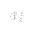 Aplica moderna Plato negru mat abajur sticla 1xG9/10W, Plato 01-2726 Redo