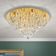 Plafoniera cristal moderna Celeste 20xG9/40W, DLU 2516/75 GOLD Orion