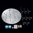 Plafoniera cristal moderna Celeste 20xG9/40W, DLU 2516/75 CHROM Orion