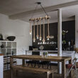 Lustra rustica din canepa 6xE27/15W, Canapa SP6 134826 Ideal Lux