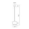 Lustră LED modernă kaki 12W Dubbo 01-4787 Redo
