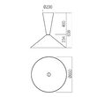 Plafonieră modernă albă 42W Konos 01-4579 Redo