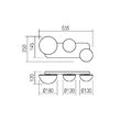 Aplică LED modernă auriu mat 18W Lumien 01-4329 Redo