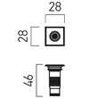 Spot LED incastrat etans XGROUND 1x1W 4000K IP67 45° Arelux GD12NW45