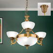 Candelabru clasic Rocca 6xE27/60W, LU 1689/3+3 BRONZE Orion