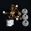 Candelabru clasic Rocca 6xE27/60W, LU 1689/3+3 BRONZE Orion