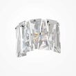 Aplica cristal transparent moderna Puntes cromata L25cm, Maytoni
