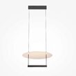 Lustra LED moderna Ambience neagra abajur alb Ø42cm 23W, Maytoni