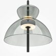 Lustra LED moderna Bangkok neagra cilindrica abajur gri Ø25cm 12W, Maytoni