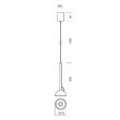 Lustra moderna negru mat fixare magnetica LED 9W/677lm/2700K, Raven 01-4176 Redo