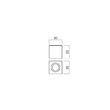 Spot baie IP44 negru mat dispersor sticla GU10/35W, Prato 01-3356 Redo