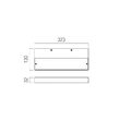 Aplica moderna Apex alba il. indirect LED 36W/4447lm/3000K, 01-3761 Redo