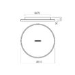 Plafoniera moderna Button alba dimm. LED 52W/7261lm/3000K, 01-3831 Redo