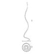 Lampadar modern alb mat LED 30W/3000K-4000K-6000K, Scroll 01-4281 Redo