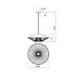 Lustra moderna Grill bej grilaj decorativ metalic 1xE27/42W, 01-3011 Redo