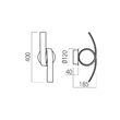 Aplica moderna Impuls neagra LED 11W/1210lm/3000K, 01-3611 Redo