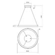 Lustra Iconic alba-alb LED 50W, 6252lm/6288lm 3000K/4000K, 01-3911 Redo