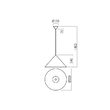 Lustra moderna conica alb mat 1xE27, Konos 01-3026 Redo