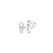 Aplica moderna Corinth neagra cu intrerupator GU10/7W, 01-3421 Redo