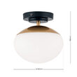 Plafoniera Josephine moderna E27/40W, DL 7-790/1 MS/SCHWARZ Orion