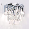 Aplica cristal moderna Celeste 2xE27/40W, WA 2-1369/2 CHROM Orion