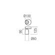 Aplica/spot moderna cafenie LED 8.5W/709lm/2700K, Kobe 01-4211 Redo