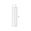 Aplica baie IP44 L=90 cm negru mat LED 30W/3500lm/3000K-4000K, Horizon  01-3791 Redo