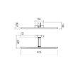 Aplica moderna Ikon neagra LED 16.4W/1711lm/3000K, 01-3471 Redo
