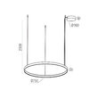 Lustra moderna LED 58W/2700K-3000K-4000K, Orion 01-3871 Redo