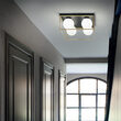 Plafoniera moderna aurie abajururi sticla 4xE14/28W, Lingotto PL4 198156 Ideal Lux