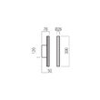 Aplică LED modernă albă 2x5W/3000K Nikos 01-3847 Redo