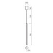 Lustră LED modernă auriu mat 8W/3000K Nikos 01-3857 Redo