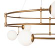 Lustra moderna Balance bronz abajur alb Ø81cm, Maytoni