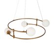 Lustra moderna Balance bronz abajur alb Ø61cm, Maytoni