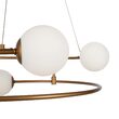 Lustra moderna Balance bronz abajur alb Ø61cm, Maytoni