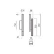 Aplică LED modernă auriu mat 4x4W/3000K Nikos 01-3851 Redo