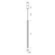 Lustră LED modernă neagră 8W/3000K Nikos 01-3861 Redo
