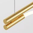 Lustra LED moderna Tau aurie abajur alb L18cm 21W, Maytoni
