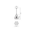 Lustra moderna metalica negru mat,Krill 01-1388 Smarter