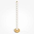 Lampadar LED modern Amulet auriu abajur transparent Ø25cm 33W, Maytoni