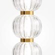 Lampadar LED modern Amulet auriu abajur transparent Ø25cm 33W, Maytoni