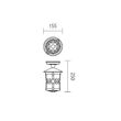 Plafoniera exterior IP23 ruginiu abajur sticla, Tirol 9261 Smarter