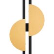 Aplica LED moderna Skyline neagra cu disc plin abajur alama L19cm 23W, Maytoni