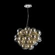 Lustra moderna Balbo nichel abajur coniac Ø50cm, Maytoni