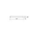 Aplica moderna baie IP44 LED aluminiu oxidat, Ledo 01-1424 Smarter