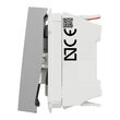 Intrerupator revenire 10A 2m indicator luminos,alu NOUA UNICA Schneider Electric, NU320630N